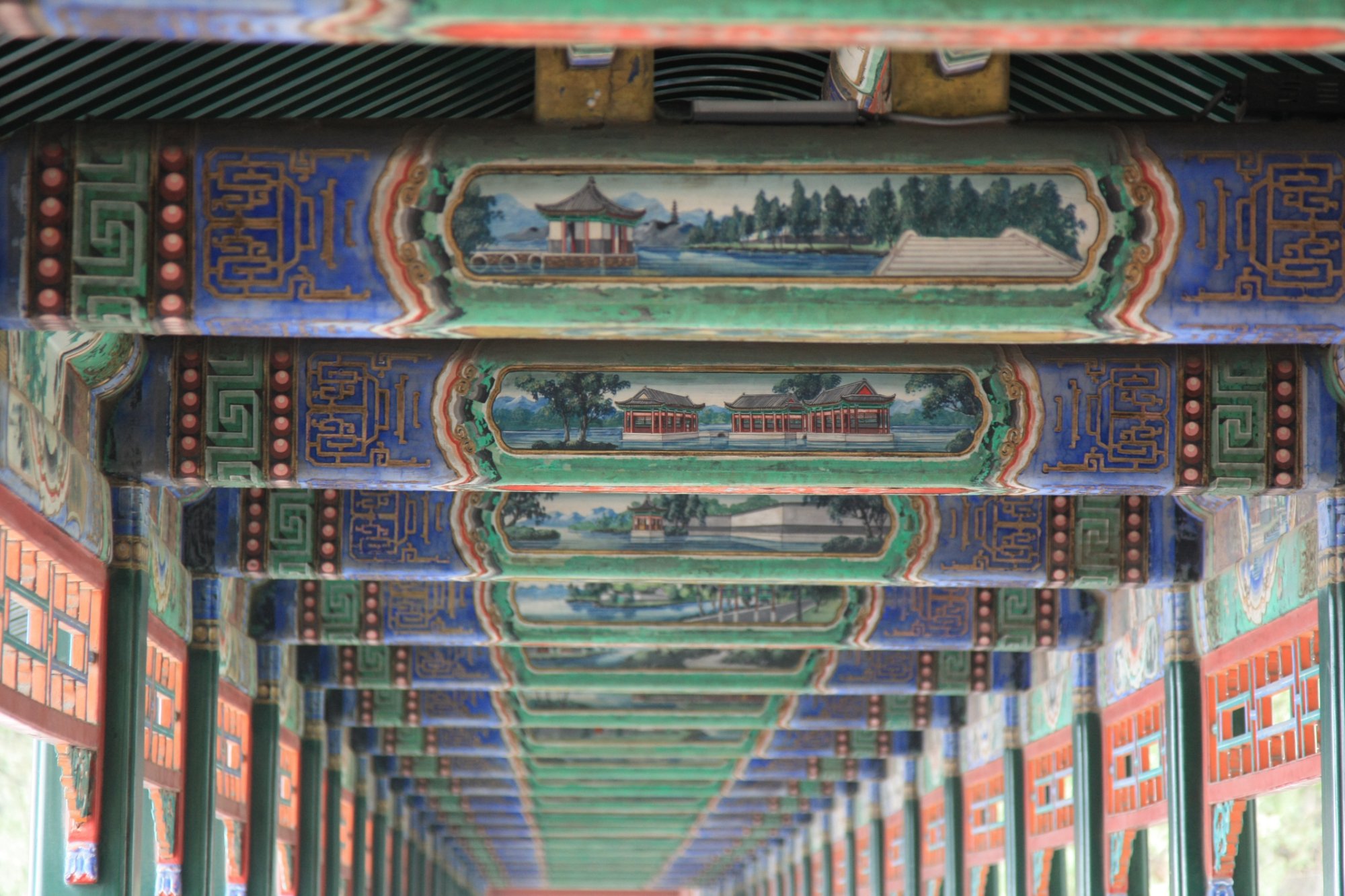 راهرو سرپوشیده کاخ تابستانی پکن